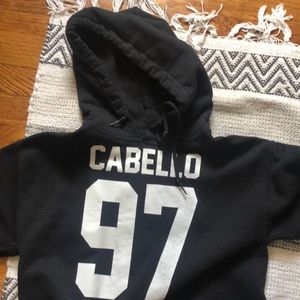 Camilla cabello thick black sweatshirt in black size small